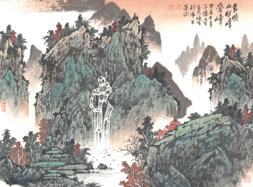 20260330177484312578.png 《云映山村峰叠嶂》70cmx94cm 2024年.png