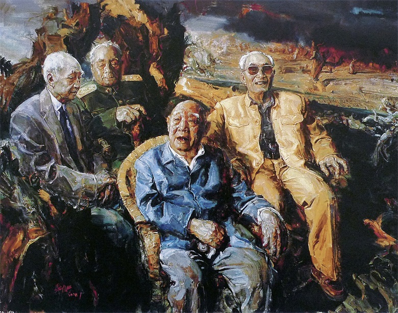 20260330177486623031.jpg 骆根兴 《西部守望之二》 2004年作 195×250cm.jpg
