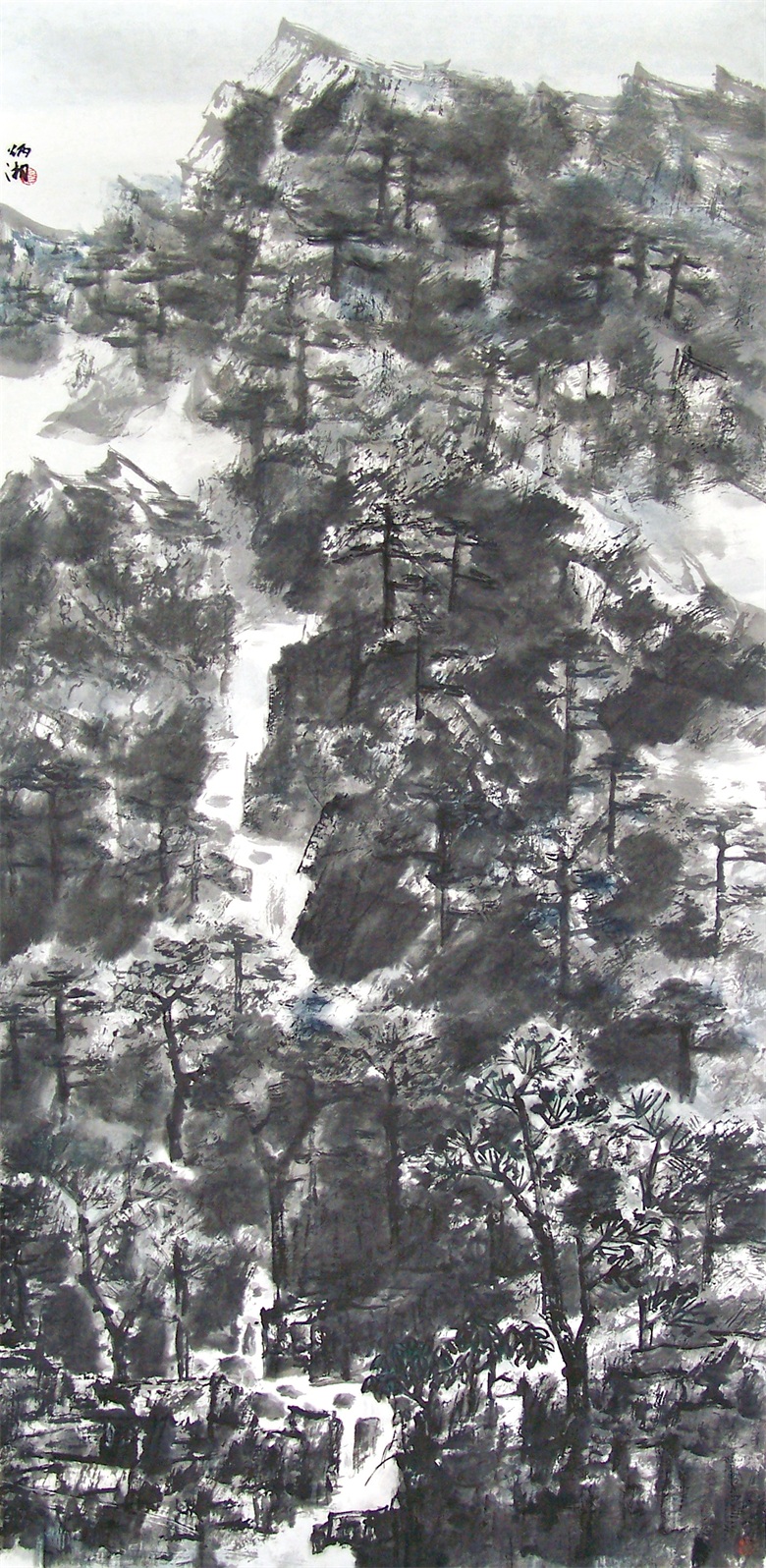 1668564442737091.jpg 47.1999年.杨炳湘作品.雨后 136cm×68cm.JPG