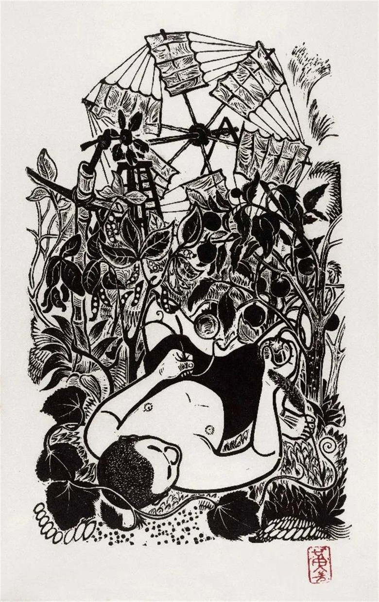 《风车和我的瞌睡》 36.5x22.5cm 1947年.jpg