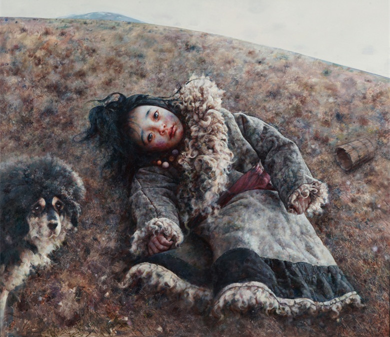 20260402177512466398.jpg 《隼在空中盘旋》 150x120cm 2018年 艾轩.jpg