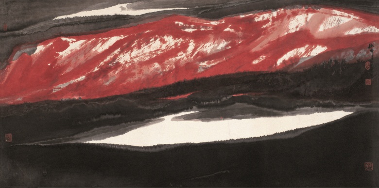 15 朝夕昆仑 纸本水墨 68cm×136cm 1999年.jpg