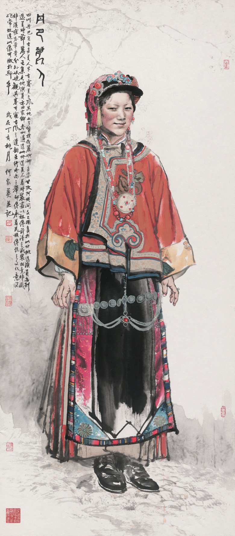 丹巴丽人 2007年作 160X70cm生宣.jpg