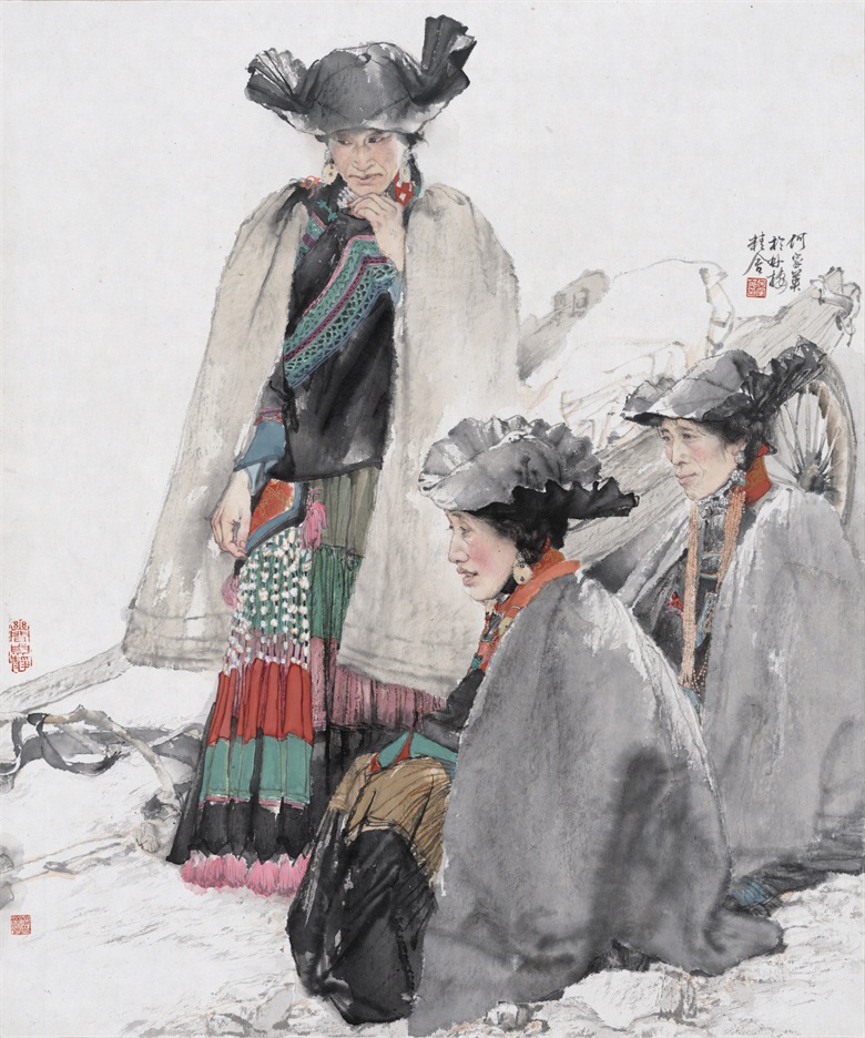 大凉山女人2015 64.5×57cm.jpg