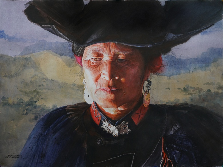 20260416177632963546.jpg 《罗萨耶那-下山》56X76cm 2024年6月.JPG