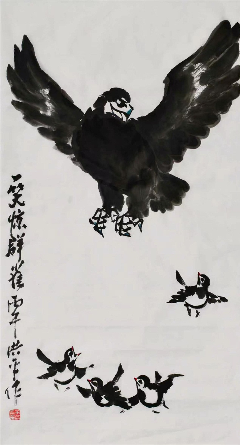 20260601178029718246.jpg 11.《一笑惊群雀》 89x48cm.jpg