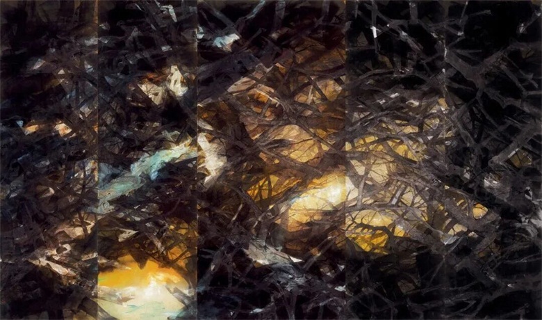 20260625178238275053.jpg 李劲堃《千年结》310×600cm 纸本设色 2003.jpg