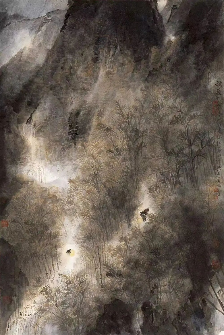 20260625178238286847.jpg 秋夜124cm×83cm 纸本设色2007年.jpg