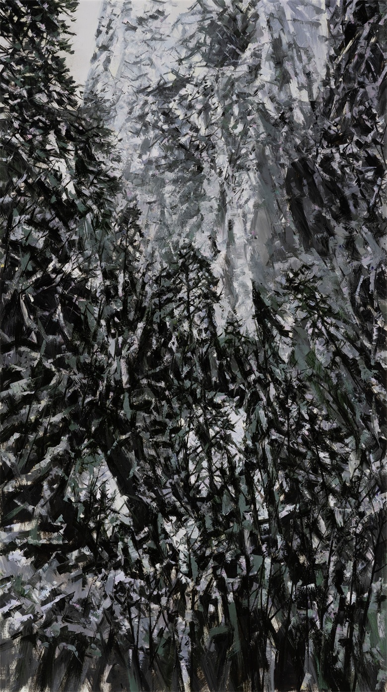 1723445165704903.jpg 26. 《壁山》 布面油画 198cmx112cm 2023年 .jpg