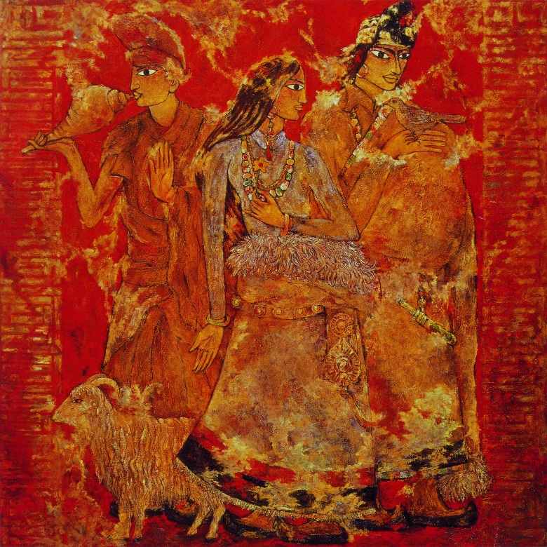 1566285045781507.jpg 1989年9月油画《天长地久》获中华人民共和国文化部、中国美术家协会《中国第七届全国美术作品展览》铜奖,并为中国美术馆收藏。1990年9月-1991年6月作品参加中华人民共和国《中国当代艺术展》,赴日本东京、福冈、静冈等城市巡回展出150x150。.jpg