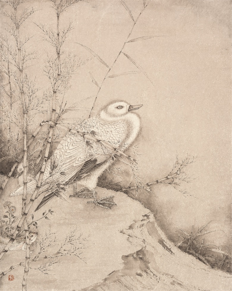 1629881374879048.jpg 《太湖小景》50x40cm 2014年 纸本设色刘万鸣 .jpg