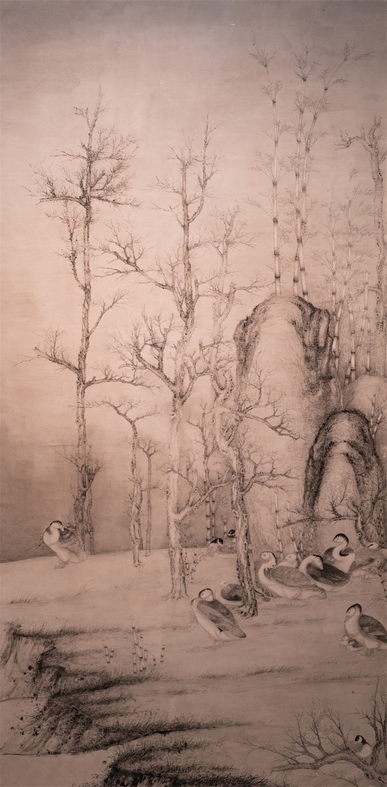 1629881384748027.jpg 《秋月景明》 370x185cm 2020年 纸本水墨 刘万鸣 .jpg