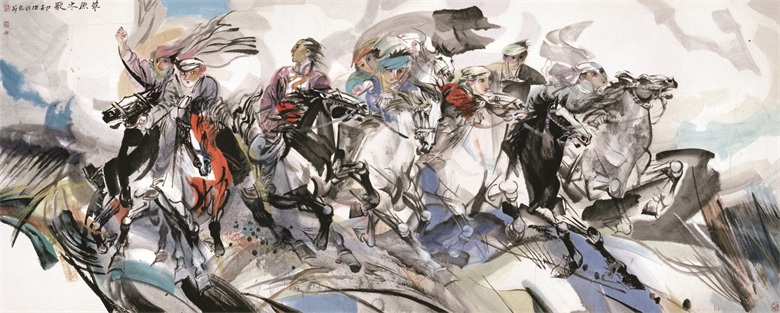 1645436670119292.jpg 《草原之歌》145x367cm 2000年.jpg